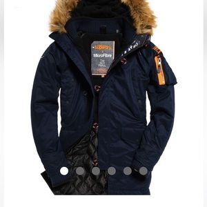 Superdry Men’s parka (w/o fur trim for hood)